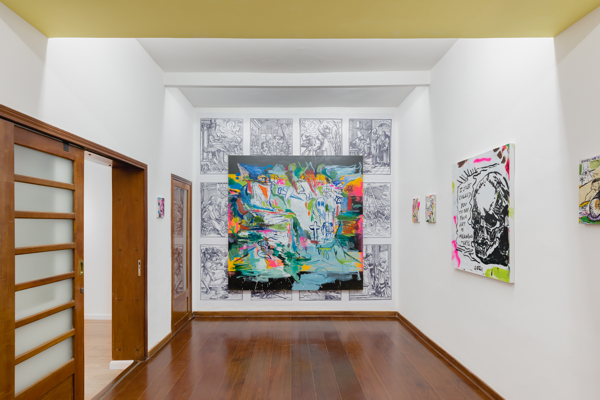 Vista da exposição 'The Artworld Will Never End', 2021